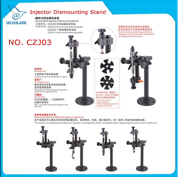 CZJ01 Common Rail Convertible Diesel Injector Assembly Dismantling Fixture Stand