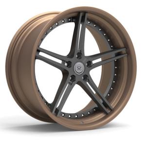 Quality Forged 2 Piece Wheels For Ford Mustang 20inch Deep Concave Bronze Custom Rims wholesale