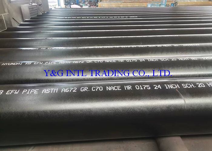 Fluid Mild Steel Pipe Astm A672 C70 Erw Carbon Steel Pipe Api 5l Gr B A53 Gr B