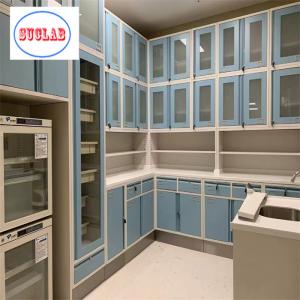 Hospital Furniture Disposal Cupboard Manufacturers with Three Section Slider and