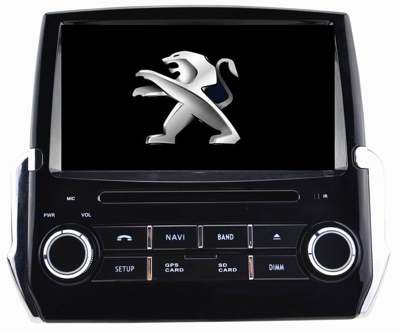 Ouchuangbo car dvd gps navigation android 7.1 for Peugeot 2008 with calculator 3G WIFI DDR3 2GB 1024*600
