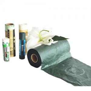 Quality Eco Friendly Biodegradable Dog Poop Bags On Roll PLA PBAT Material wholesale