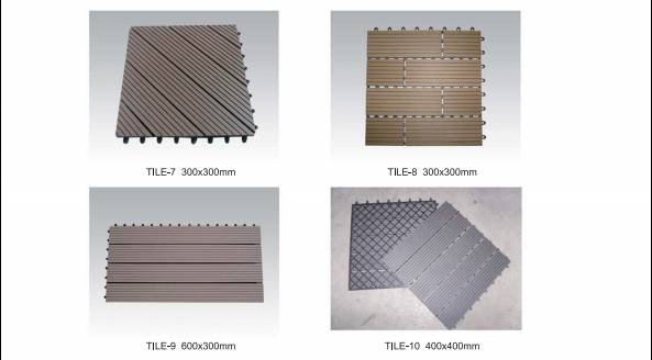 Garden interlocking wpc diy tile 30*30cm