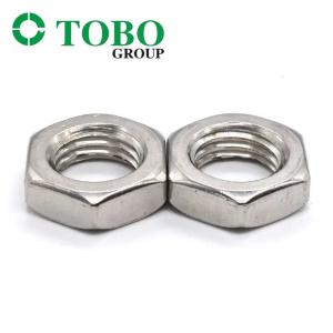 China DIN439 Stainless Steel 316L 304L Chamfered Hex Head Thin Nut Jam Nut on sale