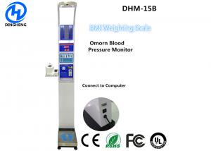 Quality Bmi Coin Ultrasonic Medical Height And Weight Scales With Omron Blood Pressure Machine wholesale