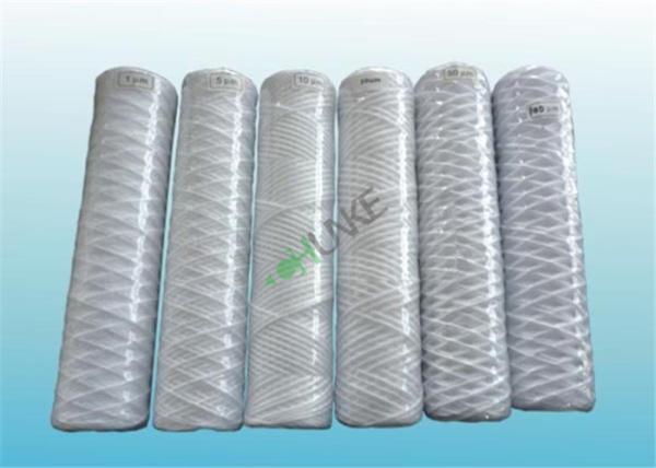 Cheap 40" PP String Wound Filter Cartridge With SS Core Water And Chemical Solvent Treatment for sale