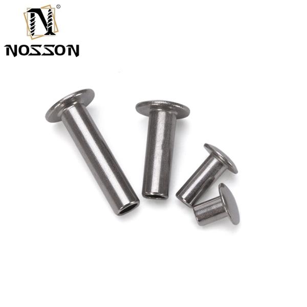JIS Standard Galvanized Carbon Stainless Steel Half Round Head Hollow Semi-Tubular Rivets for Household Appliances