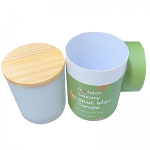 China Cardboard Round Tube Packaging Box  For Tea Light Candle Glass Bottle on sale