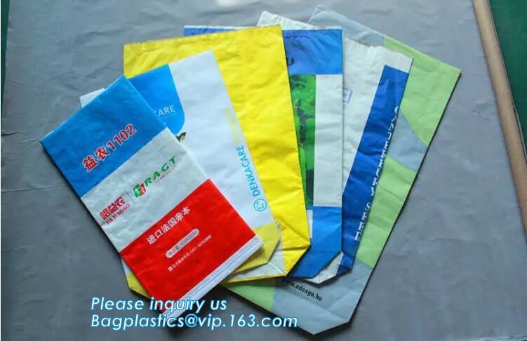 kraft paper bag/pp woven animal feed packaging bag / cat sandbag,kraft paper laminated pp woven cement valve bag, bageas