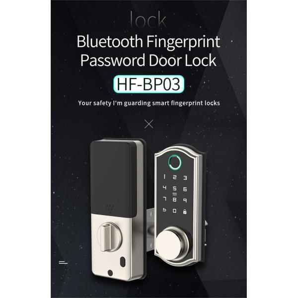 HFSecurity BP03 Biometric Keyless Smart Phone Open way Bluetooth Fingerprint Door Look