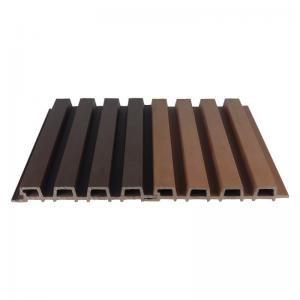 Quality Brown 25x227mm WPC Cladding Wall Panel For Hotel Park Wood Plastic Composite Siding Grille Plank wholesale