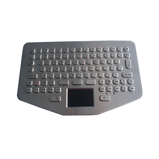 Quality IP65 Static Vehicle Metal Ruggedized Keyboard Waterproof Touchpad 94 keys wholesale