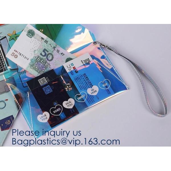 Promotional EVA cosmetic pouch bag with a rubber handle,eco friendly transparent BSCI women EVA cosmetic bag, bagease