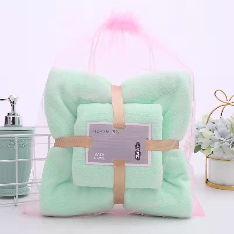 Top-Rated Customized Color Thickened Coral Fleece Towel Bath Set Perfect for All Ages