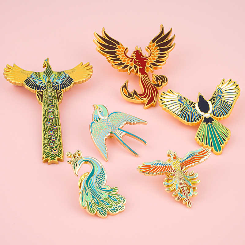 4 Color Print Custom Metal Soft Hard Enamel Lapel Pin Badge for Clothing Accessories