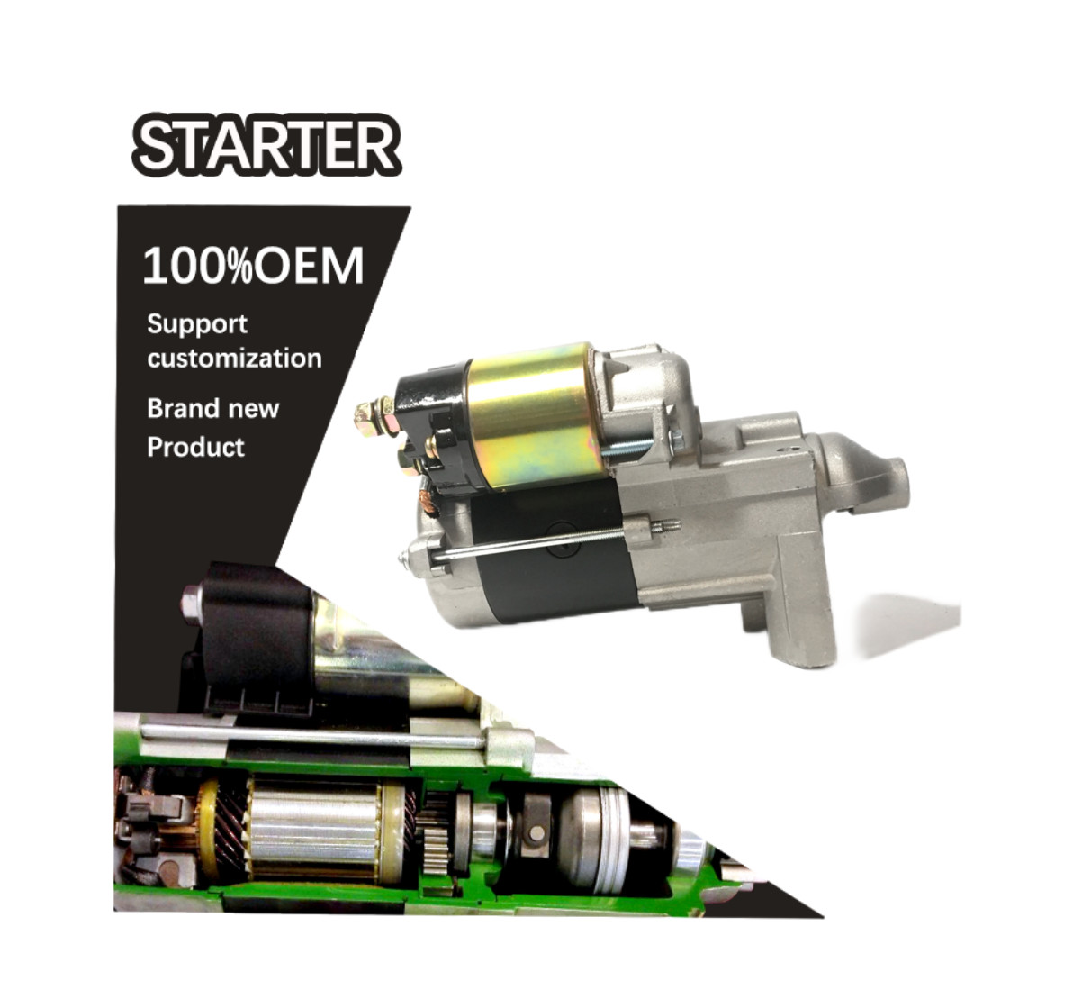 12V 9T CW Starter Motor Compatible with KIPOR KG670 KG690 Diesel Engine QD122A