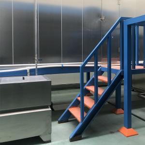 China CE Metal Electrostatic Powder Coating Line Large Capacity Gas Heating on sale