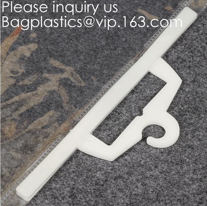 Biodegradable Compostable pac Hanger Garment Underwear Clothes Package Hanging Hook Plastic Bag With Self-Adhesive Seal