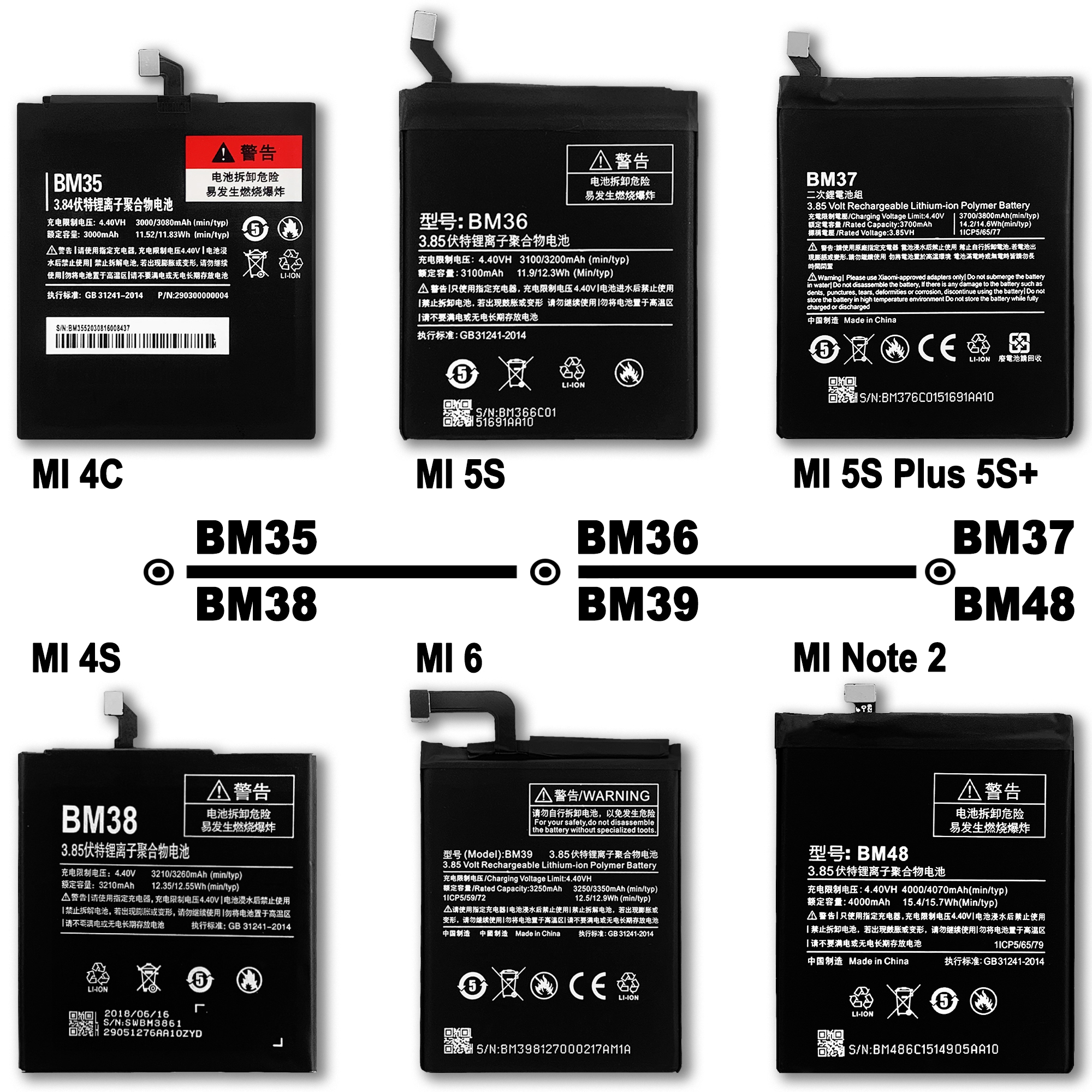 Upgrade Your Phone Battery with Original Xiaomi Rechargeable Battery in Silver