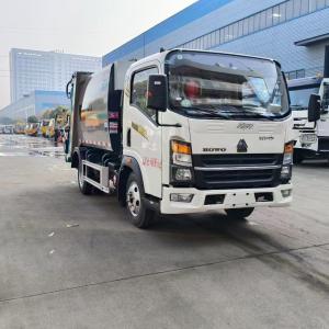 Quality HOWO Waste Removal Compressor Compression Compressed Basement Garbage Truck wholesale