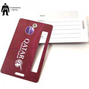 Quality Personalized	PVC Business Cards Offset Printing , Travel Luggage Name Tag Airlines supply wholesale