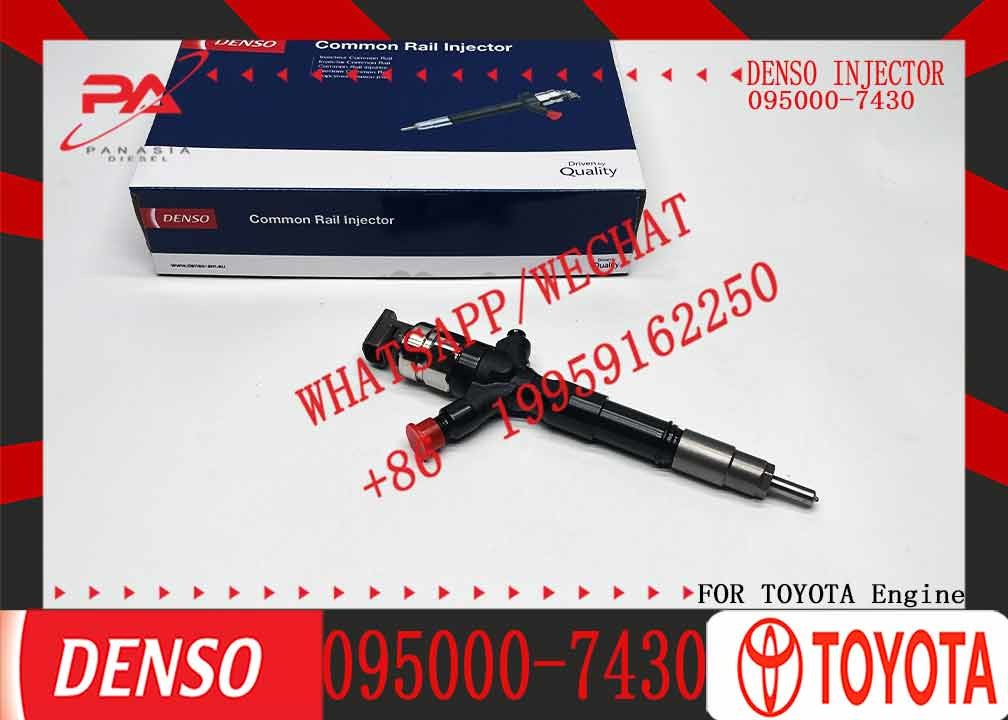 Genuine Fuel Injector 095000-7430 23670-39146 DCRI107800 Injector Nozzle 23670-30250 0950007430 for toyota hiace 2.5 d-4