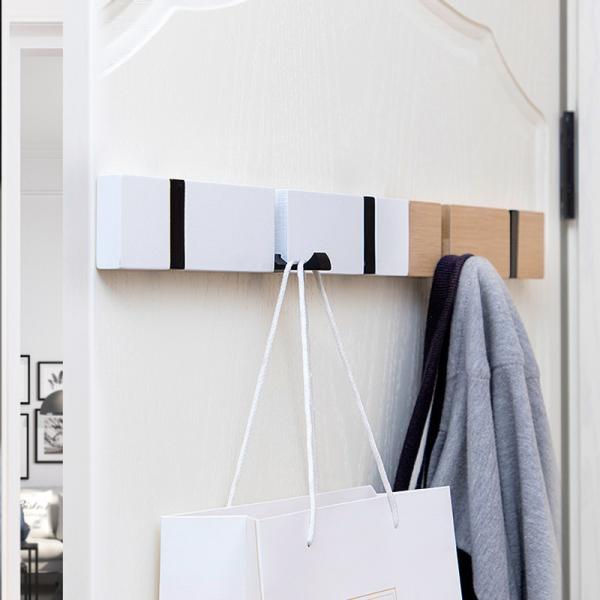 Wall Mounted Coat Rack Bamboo Wall Coat Rack Hooks Coat Hat Hanger Hooks Over Door Bathroom Hook Hanger