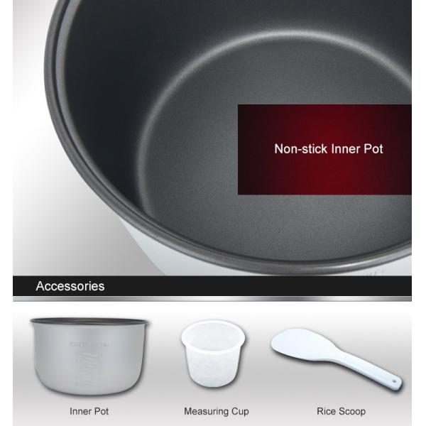 Commercial 13L Electronic Rice Cooker / Warmer Non - stick Inner Pot Extra Large Capacity of 40 People Servings