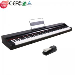Quality China Stage 88 Keys Musical Electric Pianos Mini Keyboard Price Digital-Piano Decorative Red Worlde Baby Grand Digital wholesale