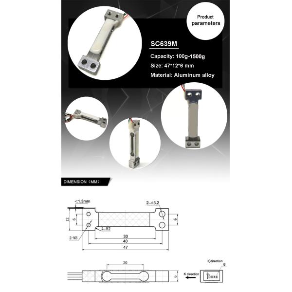 Mini load cell 100 gram 300 gram 500 gram 750 gram