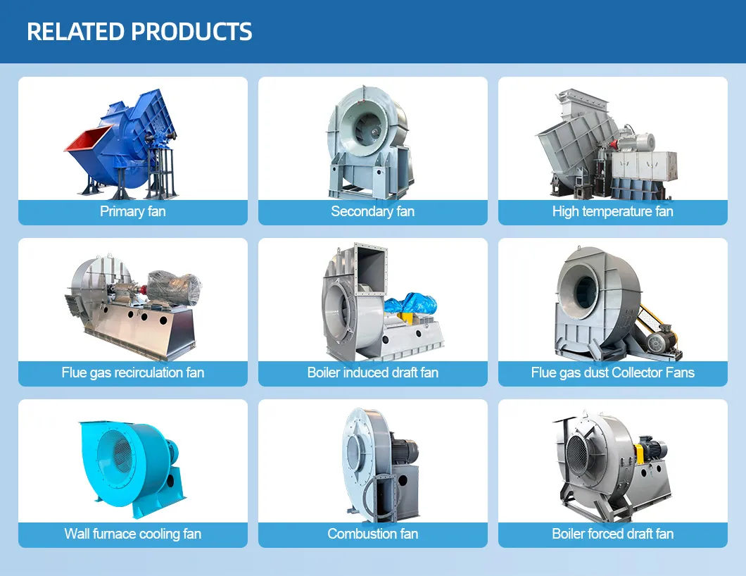 Customizable Anti-Corrosion and Wear-Resistant High-Quality Carbon Steel Boiler Blower Induced Draft Fan Centrifugal Fan