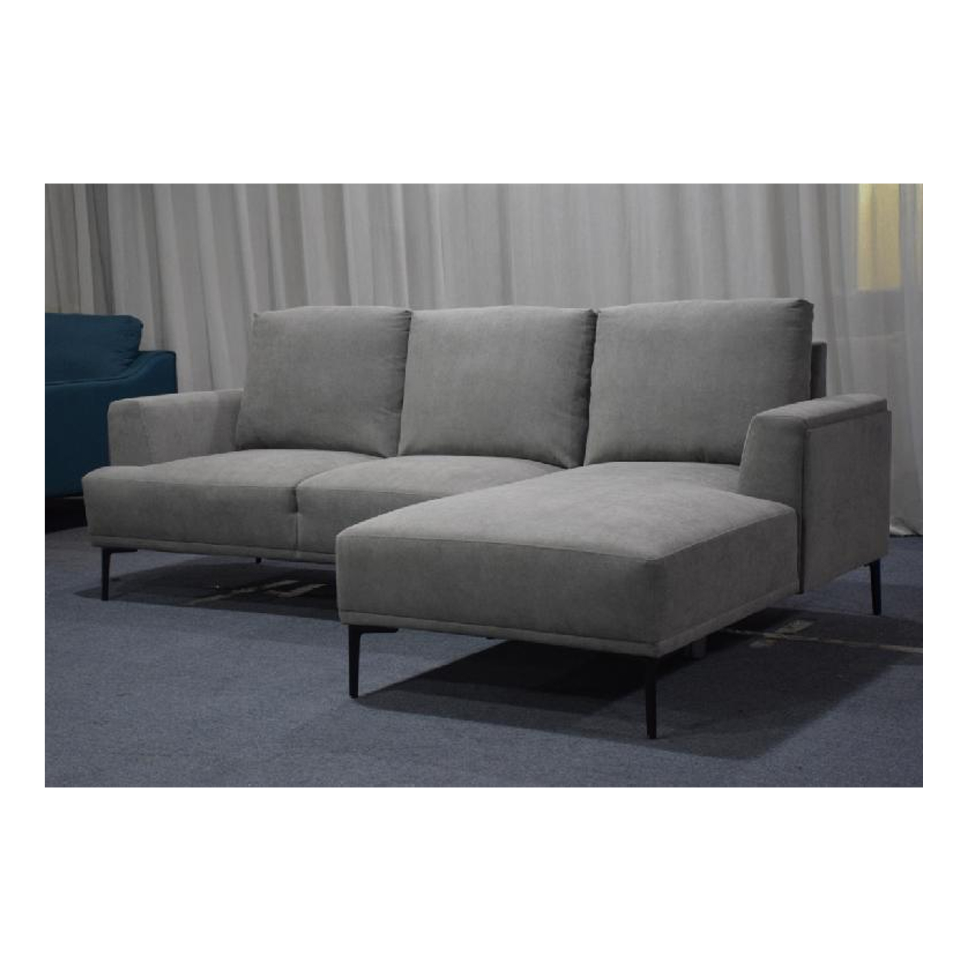 Multicolor Luxury Corner Sofa Breathable Fabric For Living Room