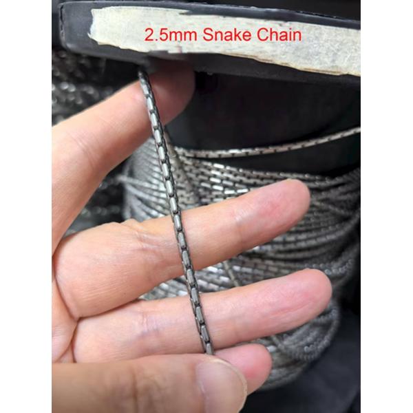 2.5mm Snake Chain Titanium Necklace Titanium Accessories TA1 Grade 1 Titanium Chain Sample Pack with Best Offer