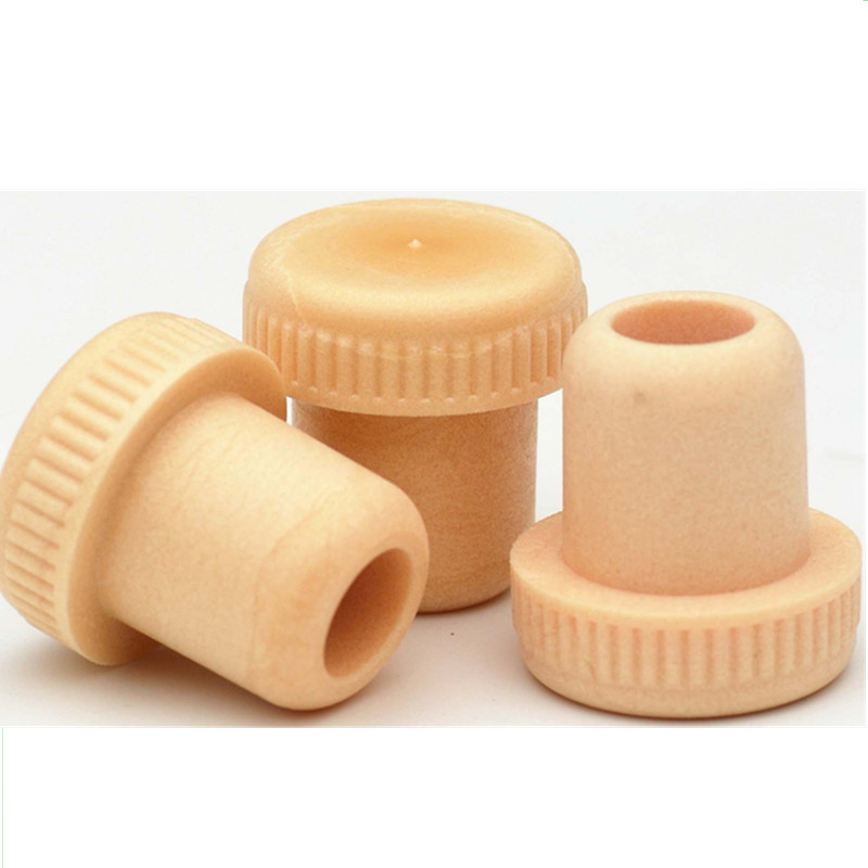 Liquor Custom Synthetic Cork 750ml Glass Bottle with Wooden Cap and Custom Color