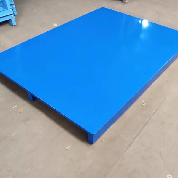 3000KG Industrial Warehouse Steel Pallets Heavy Duty Pallets 2 Way Entry