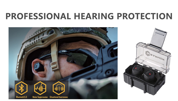 CXXM Electronic Hearing Protection Equipment With Wireless NRR24 Shooting Electronic Pick Up, Noise Canceling Headset