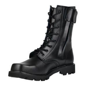 Quality Genuine Leather Military Boots In Black And Durable Design wholesale