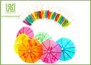China Creative Decorative Food Toothpicks 10mm Umbrella Drink Sticks For Cup Cake on sale
