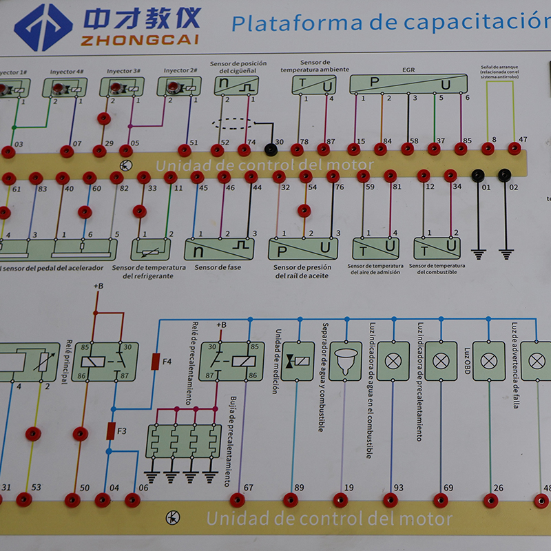 Automotive Training Equipment Diesel Engine Training Board for and Fault Diagnosis