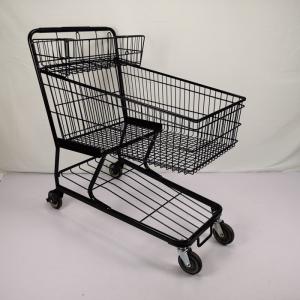 Quality Customized 100L Large Basket Supermarket Shopping Trolley With Handle Small Basket wholesale