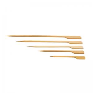 Quality Paddle Wooden Sticks BBQ Bamboo Skewers for Outdoor Grilling wholesale