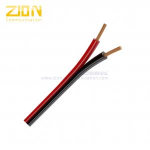 China Flat Oxygen Free Copper Audio Speaker Cable 1.00mm2 For Loud Speakers Amplifiers on sale