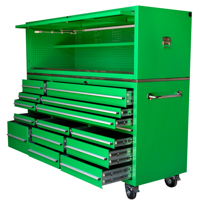 2024 Car Repair Garage Workshop Rolling Tool Box Heavy Duty Metal Tool Cabinet on Wheels