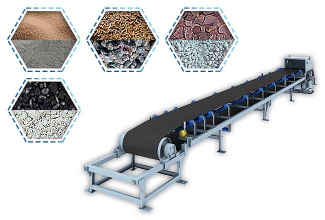 Fixed 800mm 0.8m/s Conveyor Belt Equipment With Trough Idler Roller