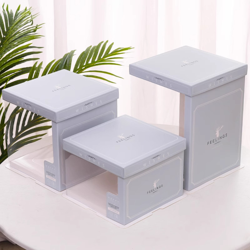 Customizable Food Cake Boxes for AI CDR or PDF Design Requirement