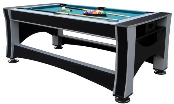 Cheap Deluxe 7FT  Multi Function Game Table Flip 3 In 1 Game Table  Billiards For Club for sale