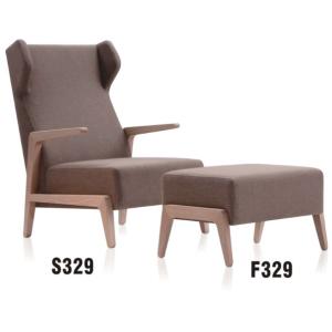 Quality America style wooden frame upholstered lounge chair furniture wholesale