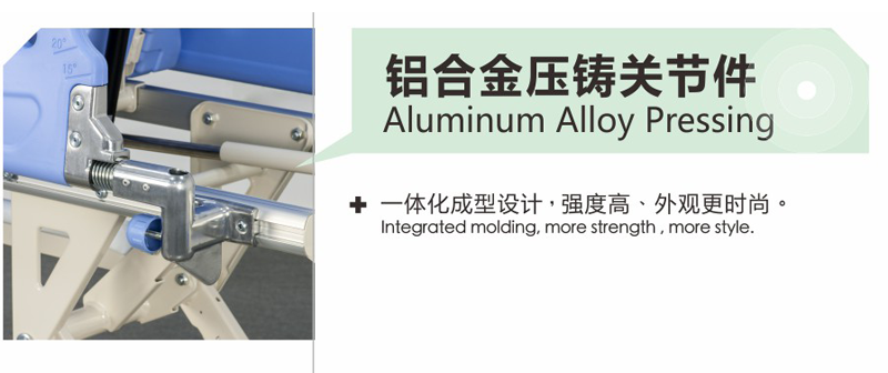 Emergency PatientTransfer CartRotating Side Rails Central Casters 150mm Patient Transfer Stretcher