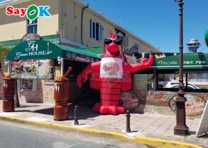 China Red Animal Giant Lobster Inflatable Model With 2 Years Warranty on sale
