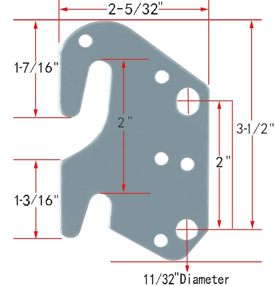 Silver Furniture Hardware Fittings Bed Sofa Couch Brackets Rail Hooks Bed Bracket Hinges